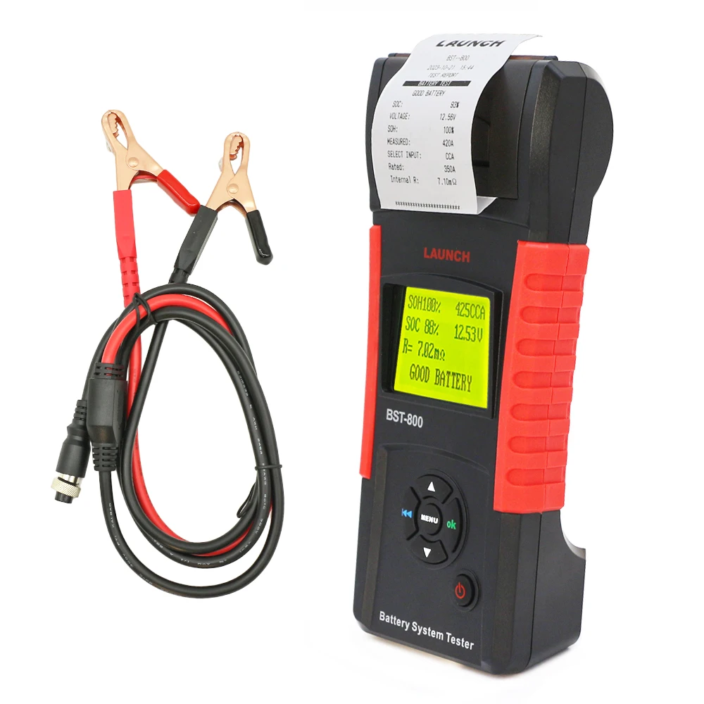 Original Launch Battery Testers BST-800 Work On 1V-30V Batteries BST800 Battery Load Tester Built-in Printer