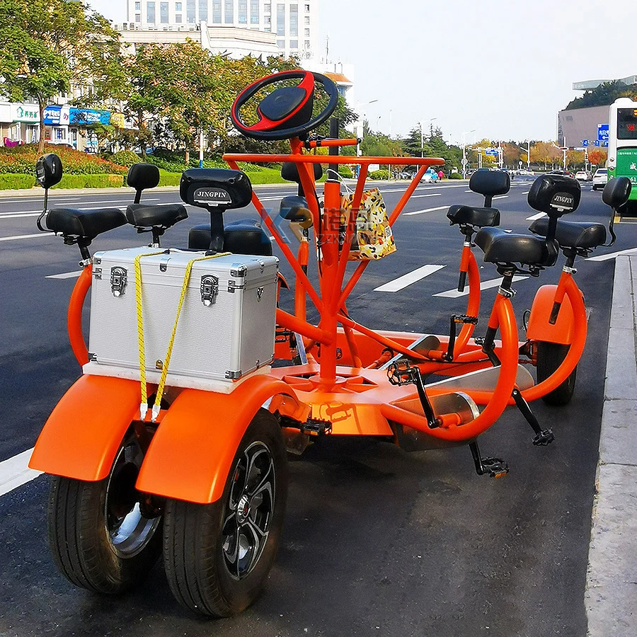 Recommend Blue Beer Bike Mobile Bar Party Bikes For Sale 7 Seater Sightseeing Car Beer Party Bicycle