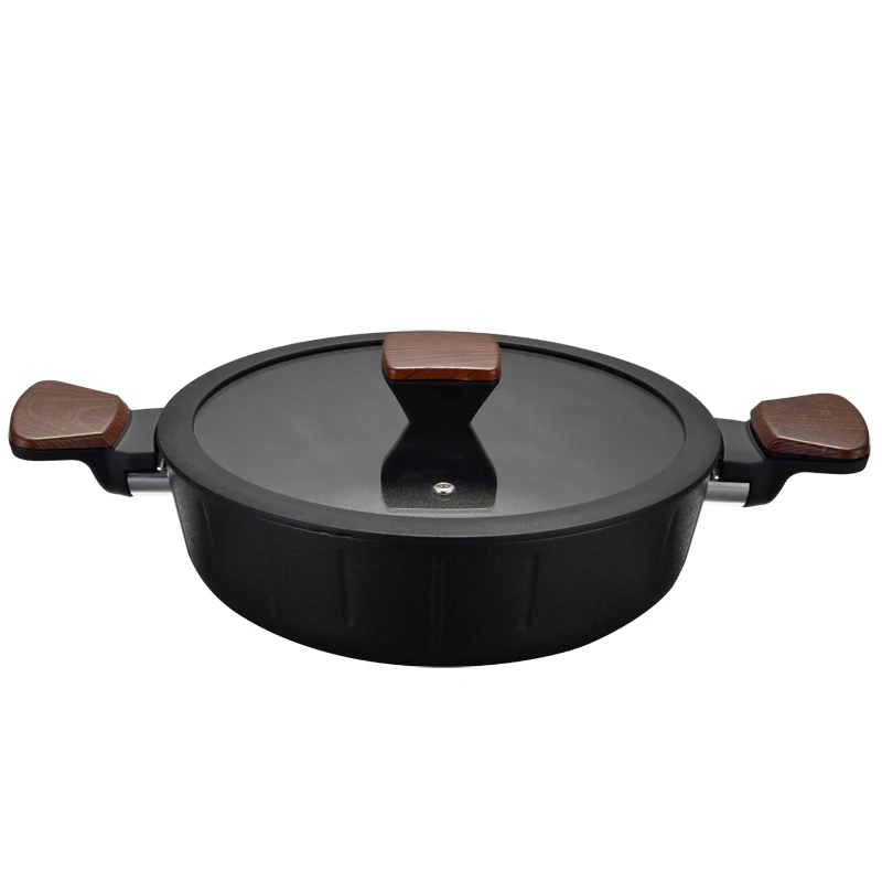 9 Pcs pots and pans kitchen aluminum non stick pots cooking saucepan cookware sets