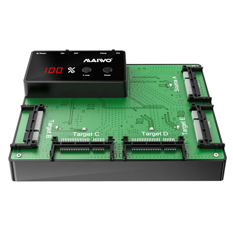 MAIWO Multi-bay металлический пластиковый 5 отсеков CFast SSD Дубликатор док-станция с