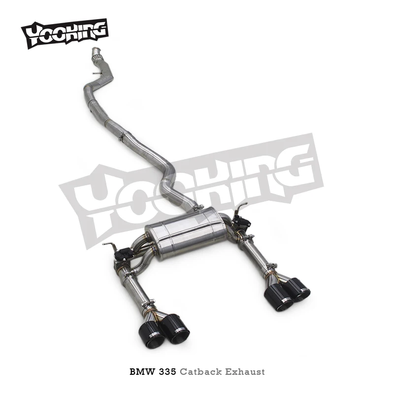 Заводская выхлопная труба Valvetronic для BMW 335/335i F30 3 0 T 2012-2016 гоночная из нержавеющей стали