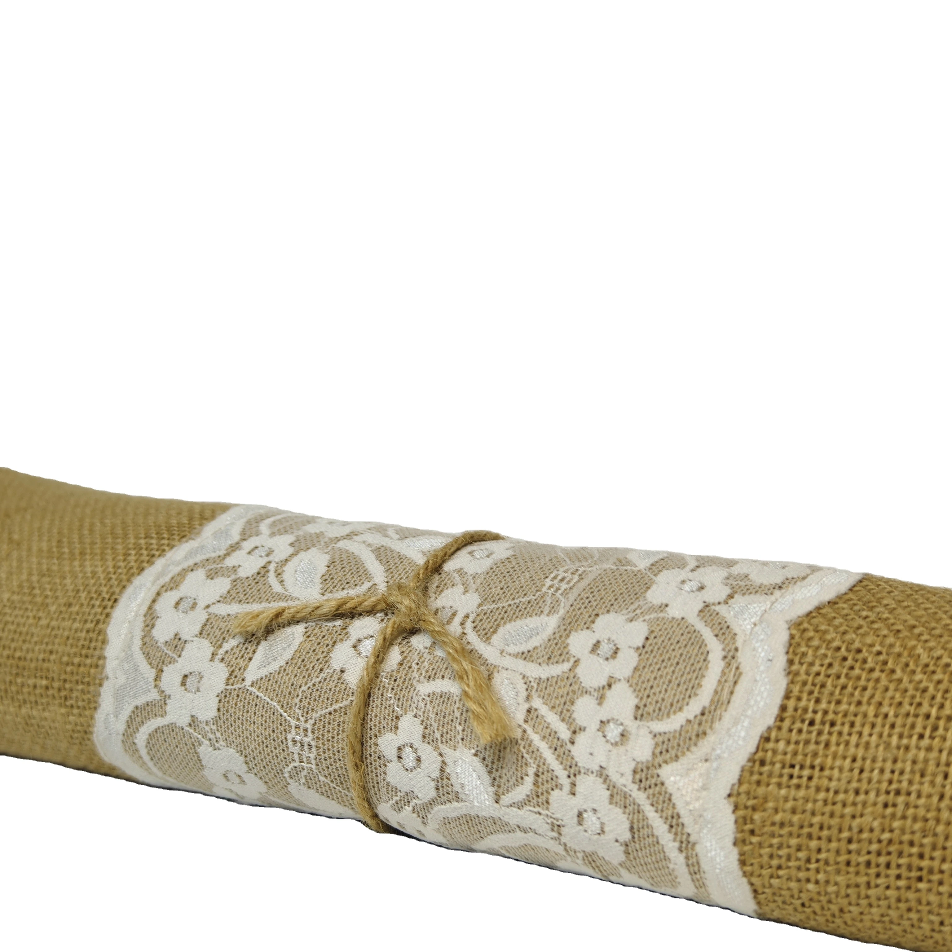 100% Jute Fiber  Fabric Table Runner   Roll Jute Fabric for Decoration