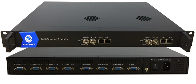Promotion Hot 16channels /32channels Mpeg4/H.264 sd cvbs encoder to ip converter for IPTV cable tv headend system COL5116A