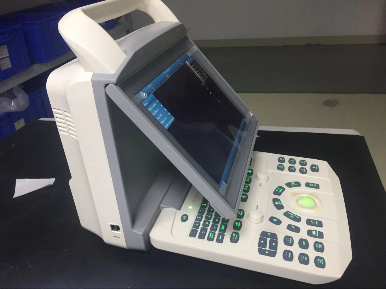 Trolley Portable Full Digital B&W Ultrasound Machine Handheld Ultrasound Scanner MSLPU46