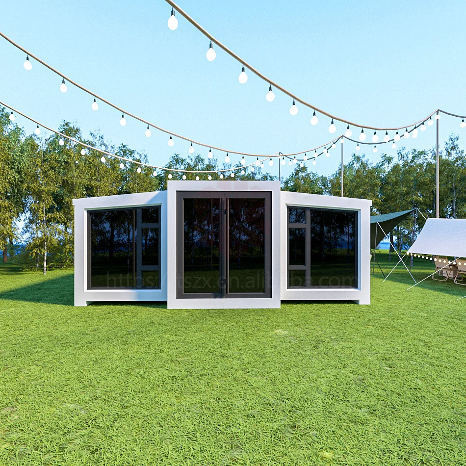 expandable container house luxury Extendable mobile house folding house portable prefabricated tiny home