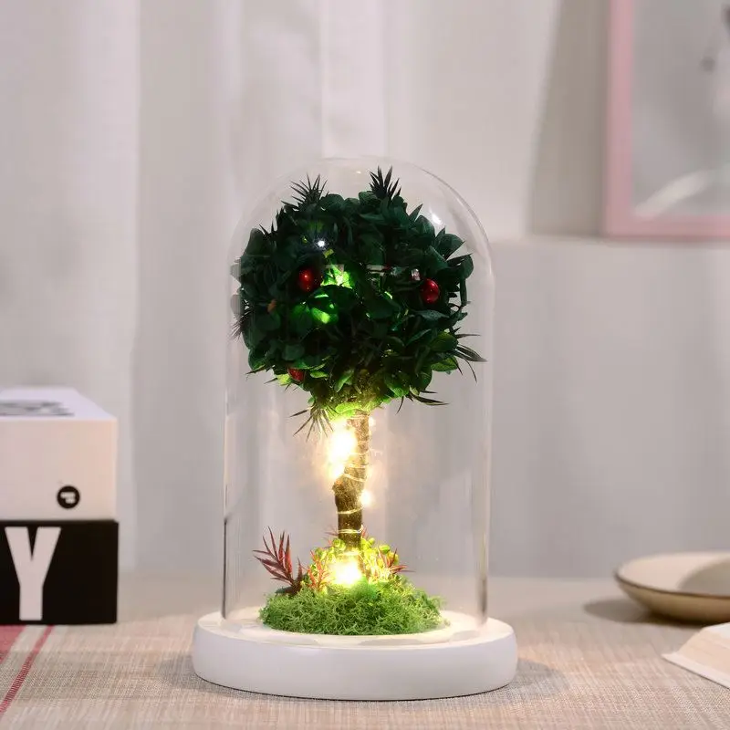 Valentines Day Gift 15*10cm Preserved Rose 50 Colors Forever Stabilized Eternal Roses In Glass Dome For Mothers Day Gifts