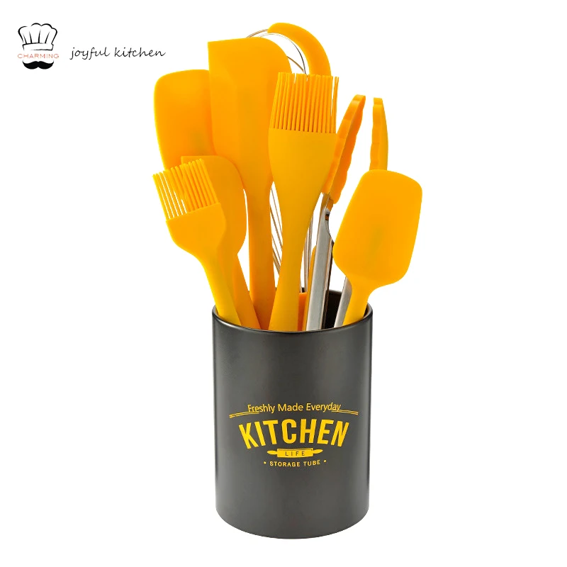 2020 Hot Selling Silicone Cooking baking tools Utensils 8 Pieces Eco-friendly  Silicone Kitchen Accessories Utensils Set