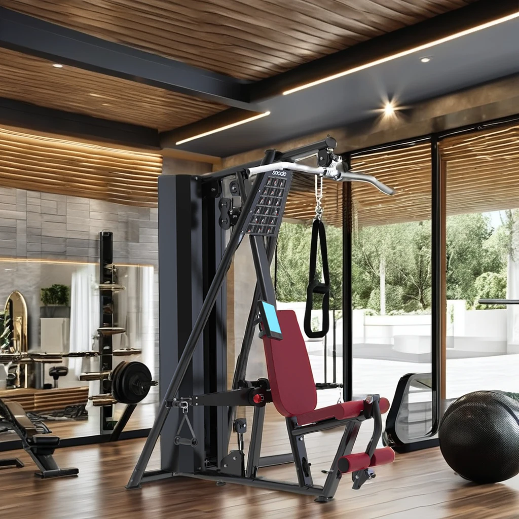 snode single functional trainer cable machine power lifting rack lat pull down for strength training