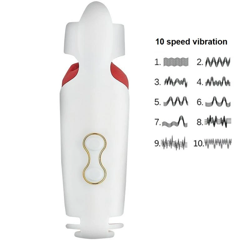 10 Speed Frequency Vibration Masturbating Adult Toys For Man Artificial Oral Sex Toy Automatic Masturbator Cup
