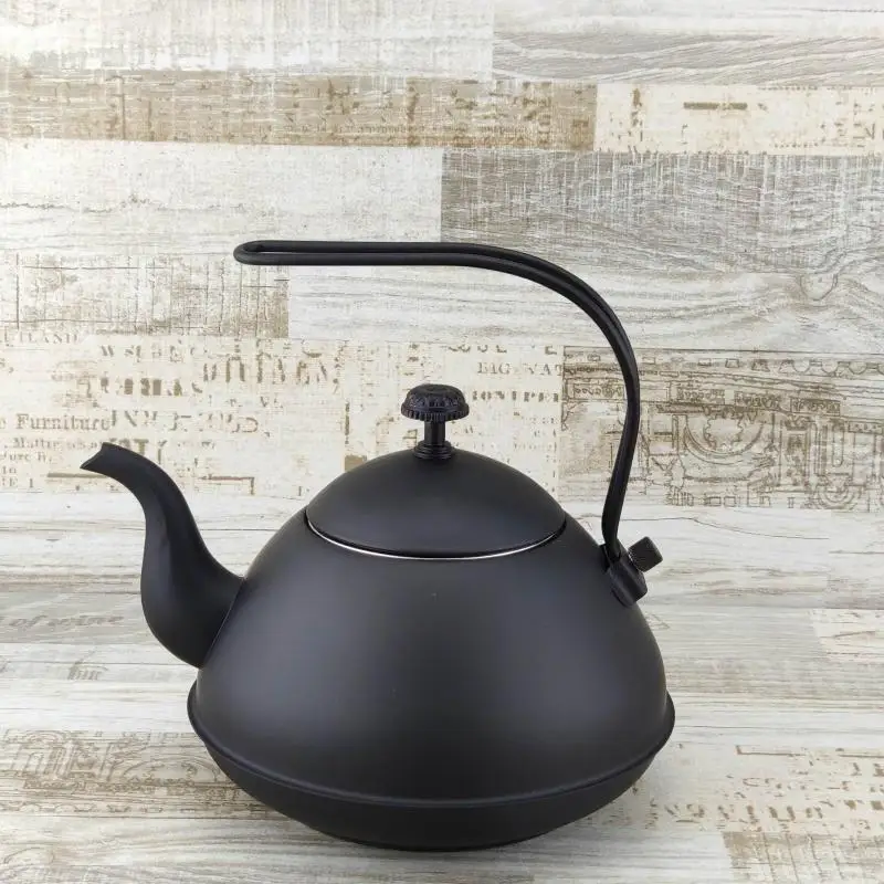2024 New Cast Iron Teapot Thickened Stainless Steel Classic High quality Black Kettle Small Teapot