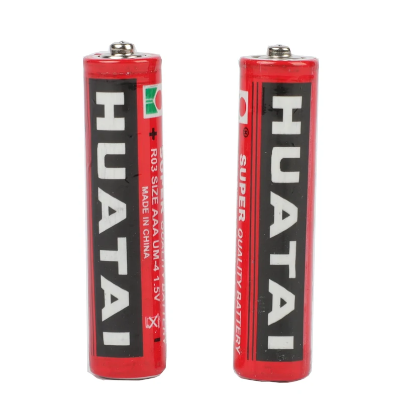 Factory Supply Carbon Zinc Aaa Battery R03 Size Aaa 1.5V Um-4 Super Heavy Duty Battery