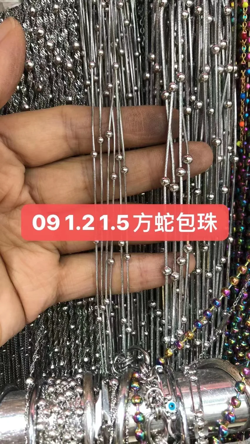 Wholesale stainless steel chain cable chain 250SF with ball 4mm for Jewelry