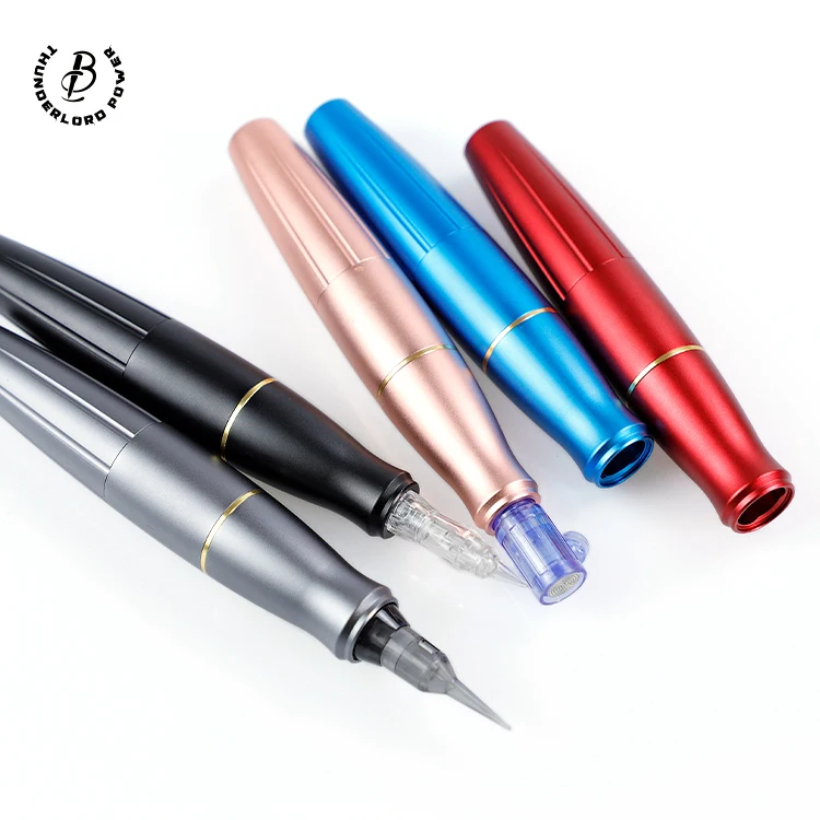 Dermografo P90 Permanent Makeup Tattoo Machines Device Kit Include Digital Power Supply PMU Pen and 2 Interface With cartridges