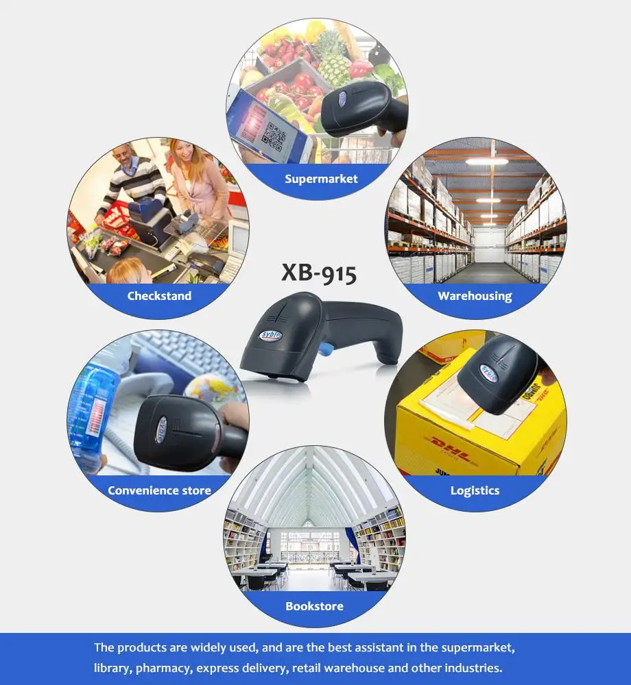 XB-915 Syble  Wholesale Android 1D Bar Code Scanner Handheld Linear CCD Barcode Scanner