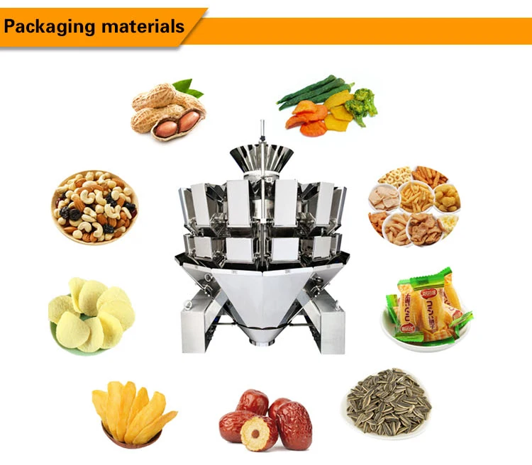 JT-520VW 10-1000g plastic bag dates printing automatic weighing packing machine food