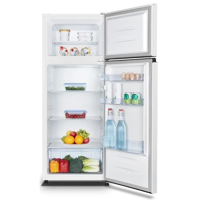 205L Cheap Double Door Fridge Refrigerator With Top Freezer For Sale