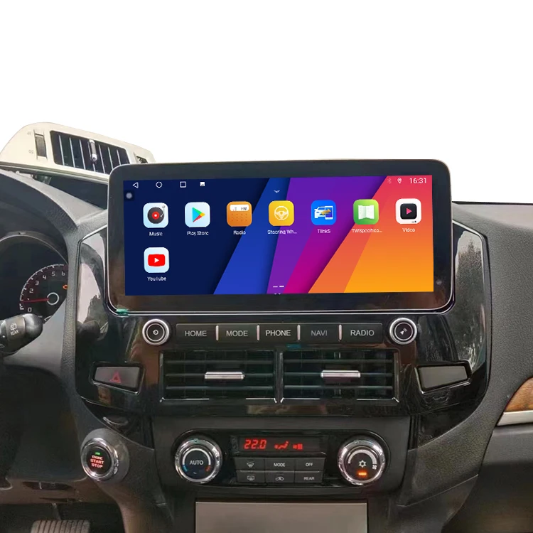 12 3 дюймов Android GPS аудио радио Carplay BT видео мультимедийный стерео плеер сенсорный экран для Mitsubishi Pajero V97 V93 V99 V88