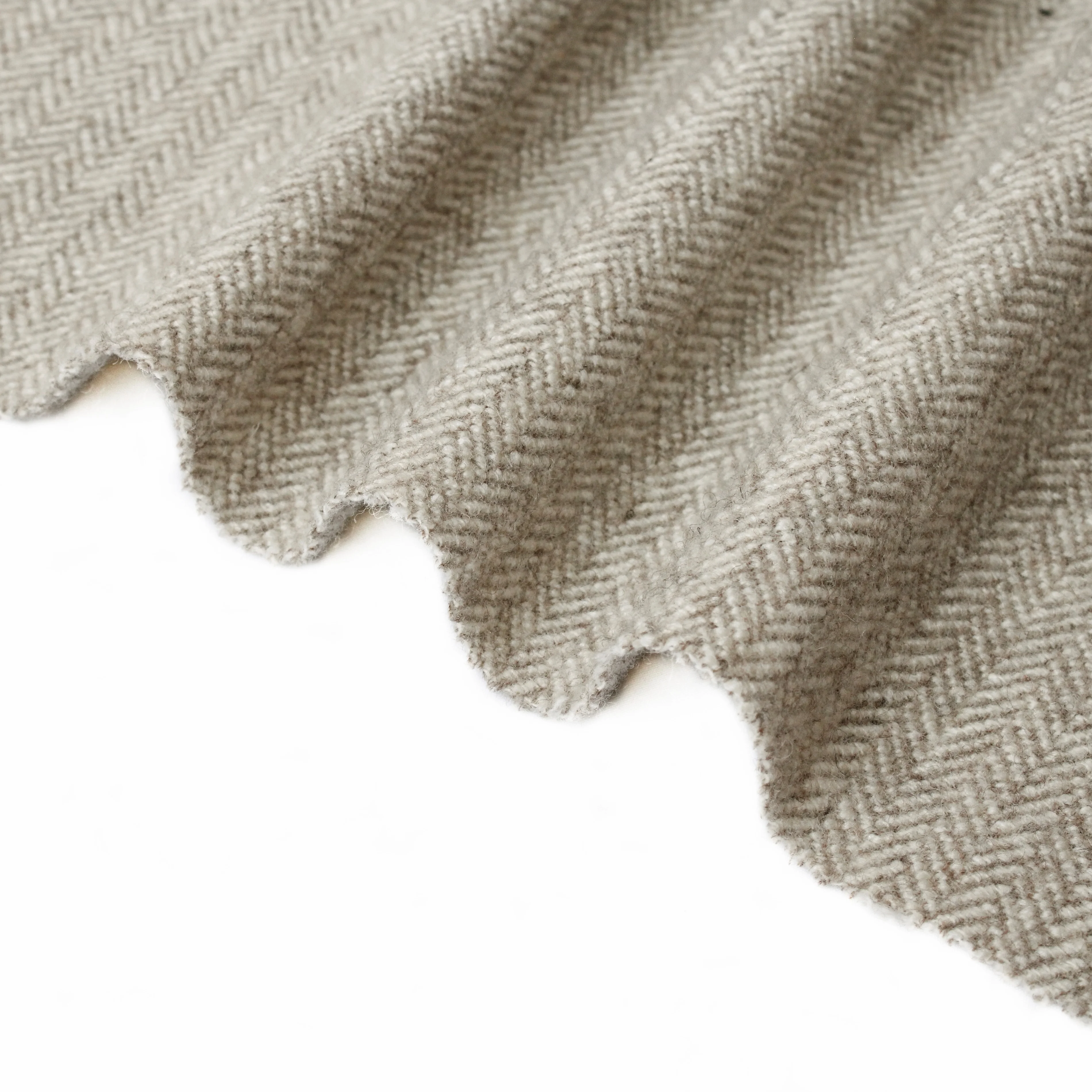 24 Winter Fall Hot Fashion Best Seller In Stock Classic Style Herringbone 98% Wool Blended Fabric for Lady Men Suit Dress