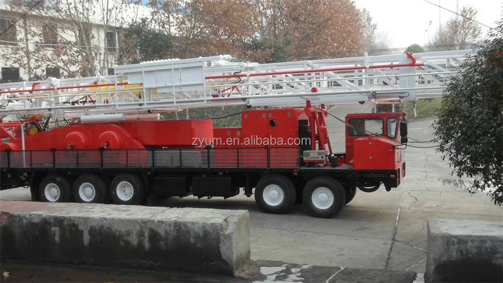 DRILLING RIG XJ900 truck mounted oil drill/workover rig for oilwell
