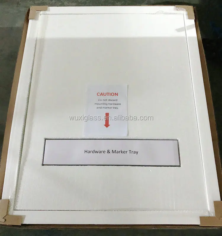 36x48 Inches High quality customized yellow magnetic glass dry erase board for school office