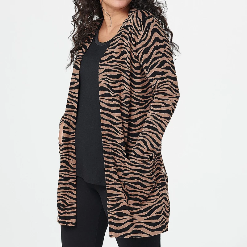 Spring thin cardigan women Knit Clothing Oem Fuzzy Wholesale Women Trendy Summer Cardigan Jacquard Sweater Custom