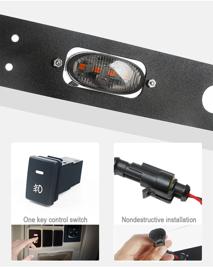 Illuminated Auto Yellow Blue LED Grill lihgt  Car Front Grill Yellow Led Light for Toyota Prado