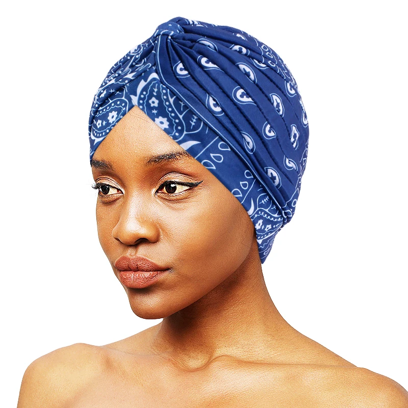 Fashion Muslim Turban Scarf for Women Islamic Inner Hijab Caps Twisted Arab wrap Head Wraps Turbante