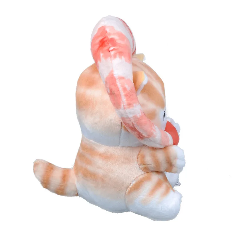 Mofusand Cat Fu Shrimp Shark Plush Doll Pendant Cute Cotton Keychain Decoration for Girls Guys Soft Funny Unisex Heart Gift