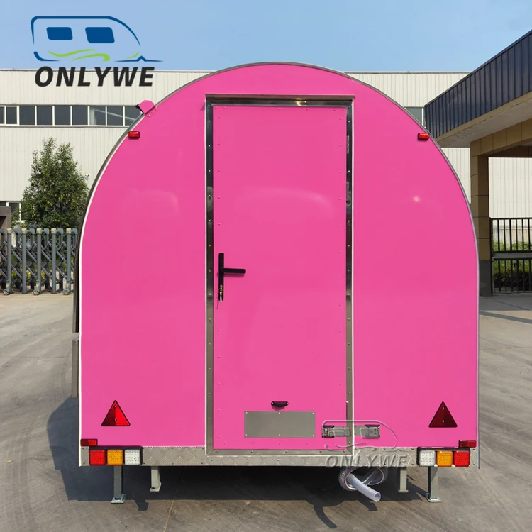 New mobile food truck catering with full kitchen round fast food warmer trailer modern portable mobile carts for fast food sale