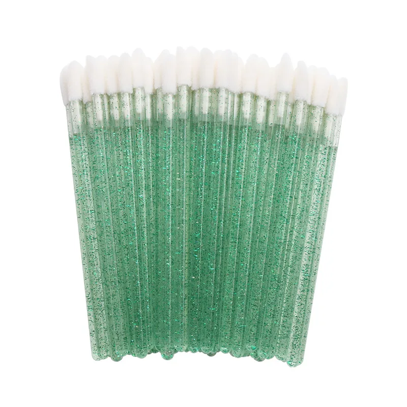 50pcs Disposable Lipstick Applicator Crystal Lip Gloss Wands Makeup Disposable Lip Brush