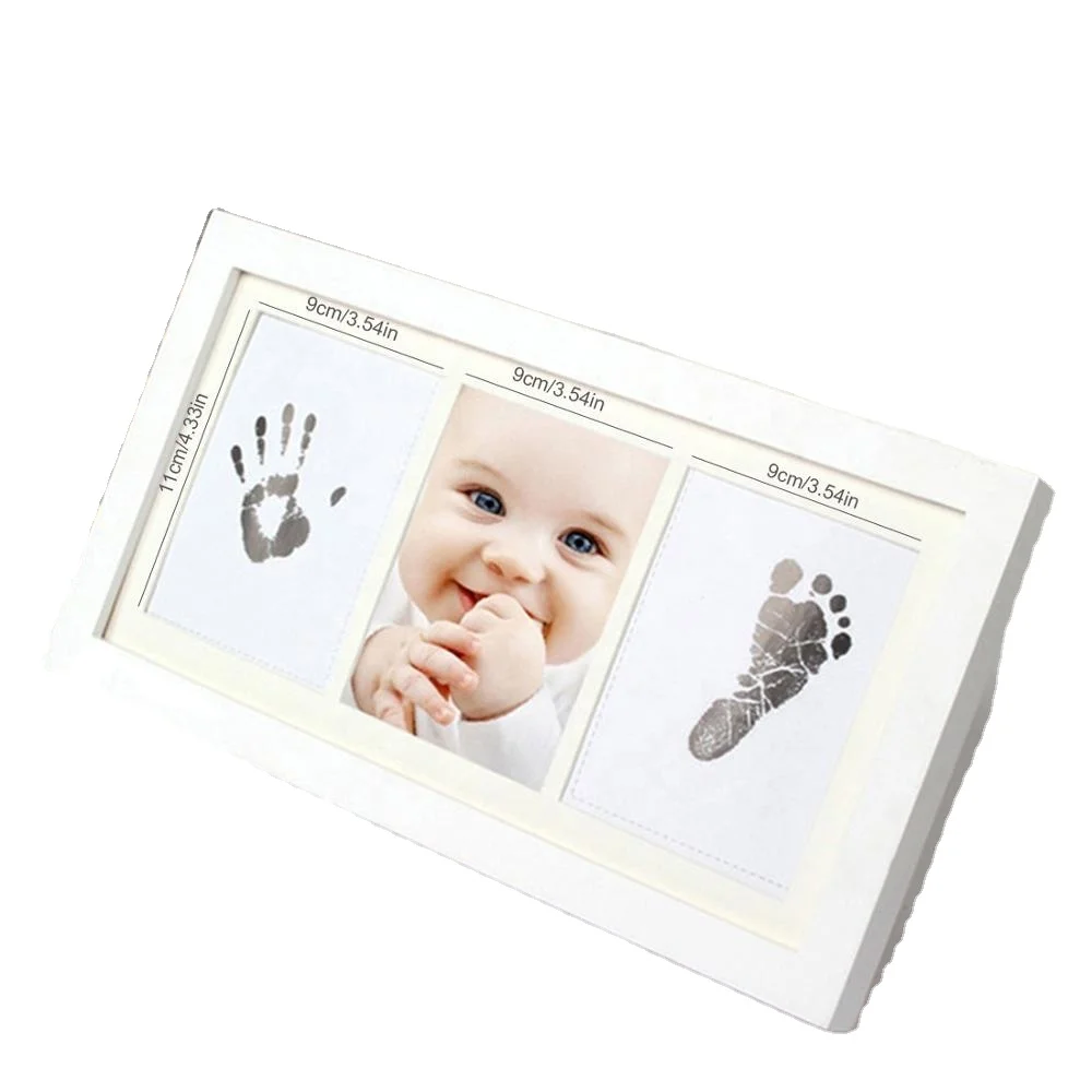 DIY Photo Frame Newborn Baby Handprint Footprint Inkless Touch Ink Pad Girl/Boy Baby Shower Gift decoration