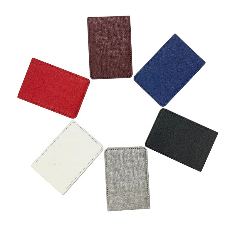 New Rushed high quality slim card holder wallet Adhesive Credit Card Holder portable Phone Card Wallet
