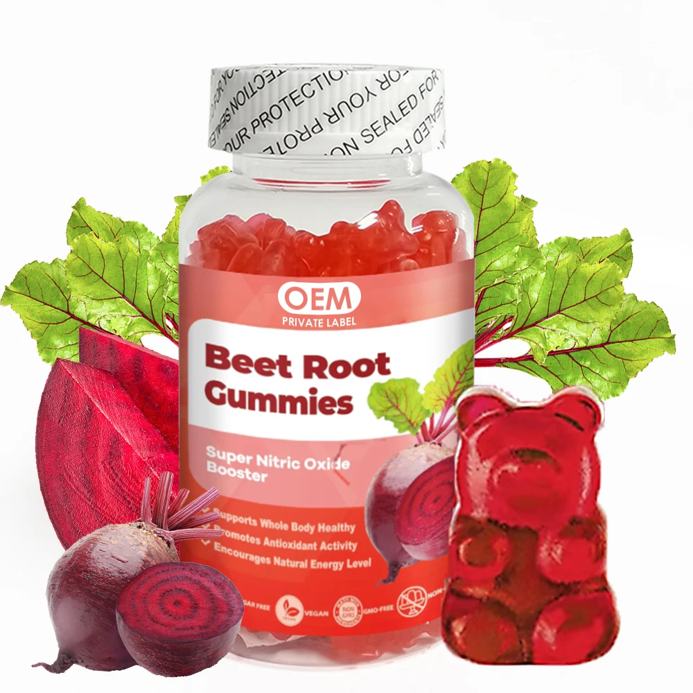 Частная марка веганская добавка к железу мармеладки богатый витамином C B12 корень свеклы с экстрактом вишни красная Свекла