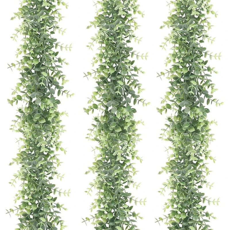 Wholesale 6 Feet Hanging Plant Artificial Eucalyptus Garland Faux Vines Greenery Garland for Wedding Backdrop Arch