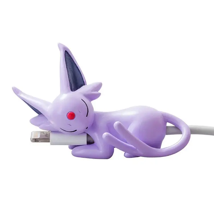 Soft PVC Poke Monster Figures Charging USB Cable Protectors as Promotion Gift