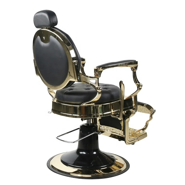 antique barber chair gold black salon chairs barber equiment wholesale factory custom chairs