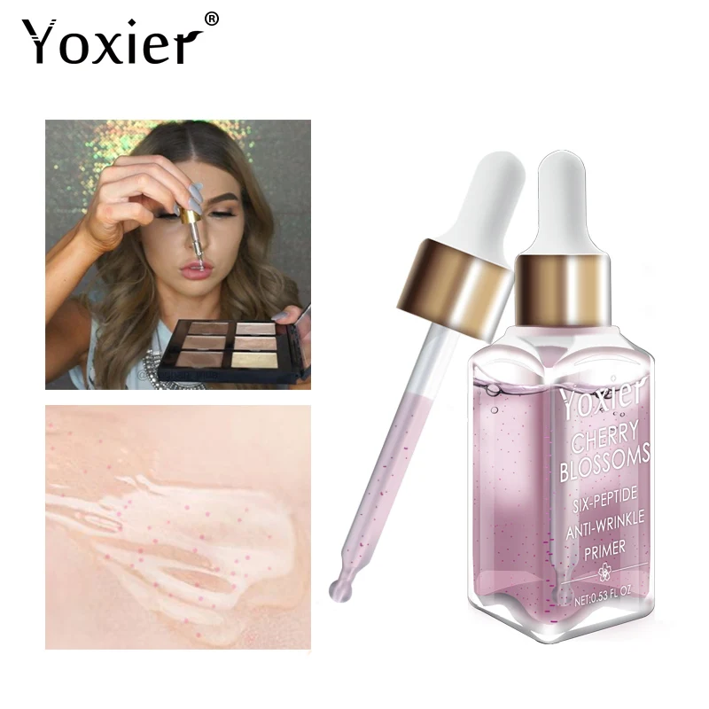  YOXIER 24K золото и цветение вишни праймер Сыворотка для ЛИЦА ПРАЙМЕР частная марка органический