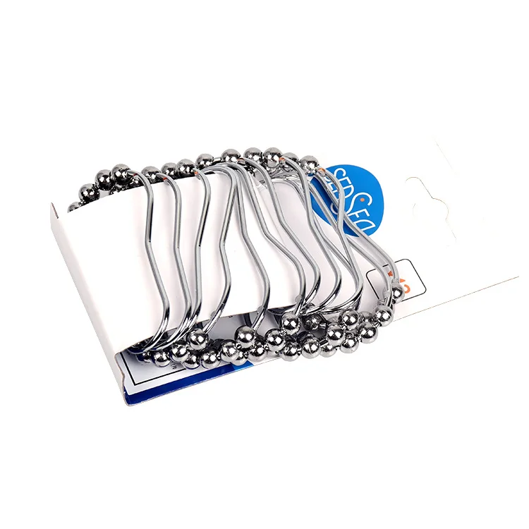 Modern Design Accessories Rolling Hook Stainless Steel Metal Shower Curtain Hooks