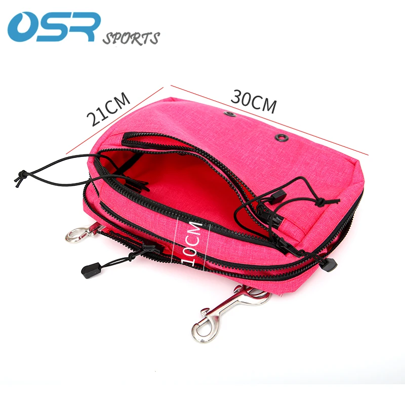 Storage pocket 31*21*10cm for sidemount diving BCD with 2pieces of SS316 double ended snap hook attach to sidemount buttplate
