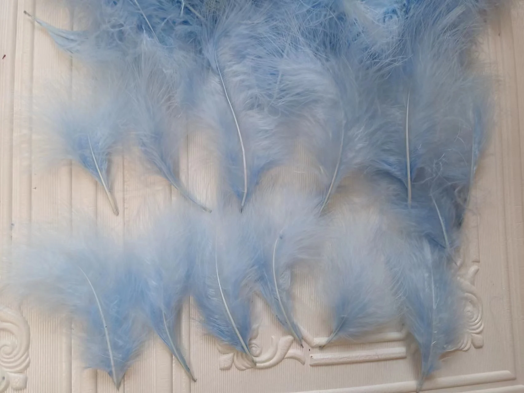 144 colors 4-6' customized dyed turkey marabou feathers  loose feather for dress skirt cloth decor earring  DIY fly fishing