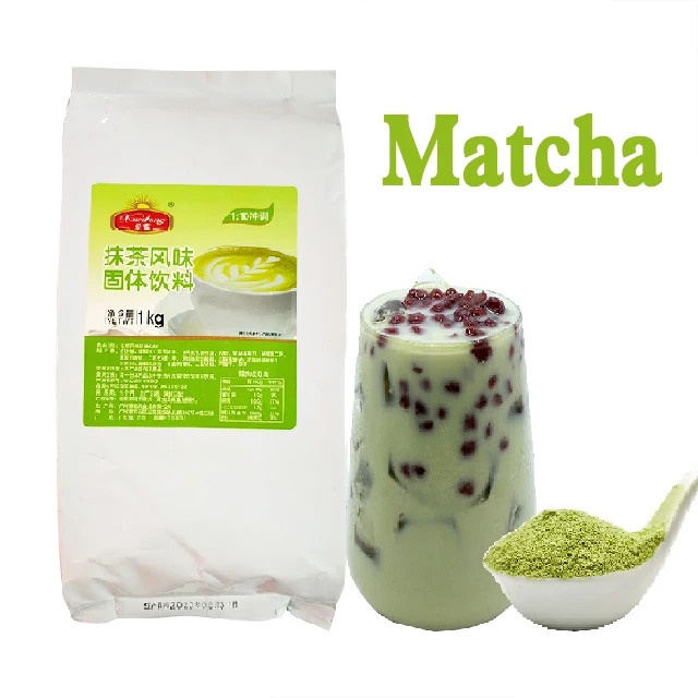 XUEDONG milk foam powder matcha flavor for bubble tea wholesale bubble tea powder matcha flavor milktea