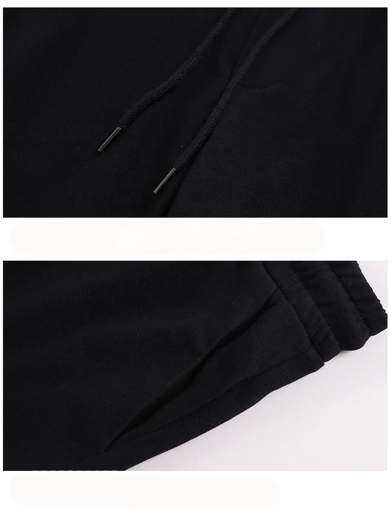  JL-82407 Custom Mens Sweatpants High Quality Jogger Track Pants Man Plus Size Male Trousers Black Gray
