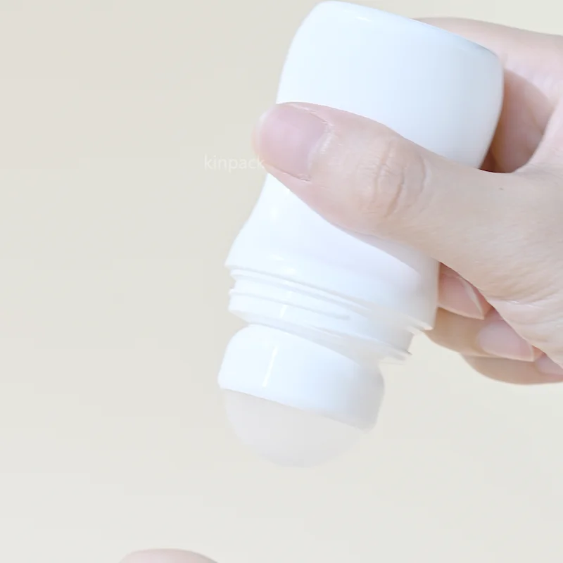 50ml Cylindrical Antiperspirant Ball Bearing Deodorant Roll On Bottle Deodorant Plastic Ball Roller Bottle