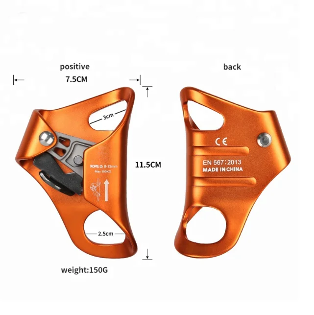 cheap climbing chest ascender for rope 8 to12mm