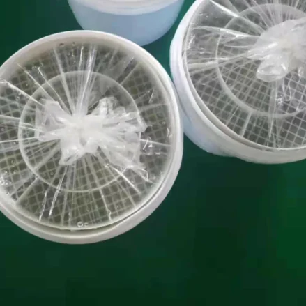 Grape leaves in plastic drums