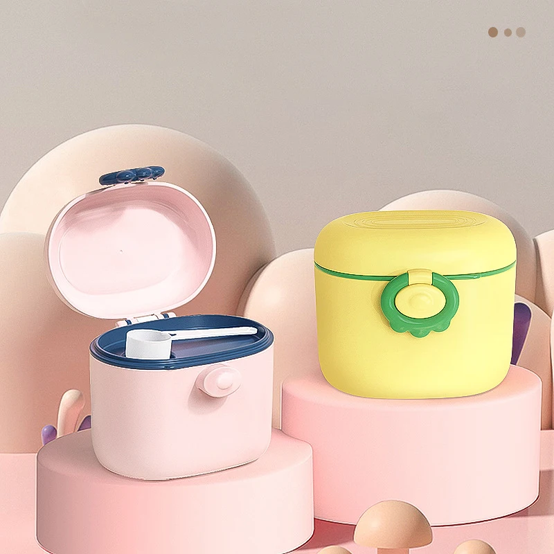 2023 Milk Storage Infants Portable Milk Powder Dispenser Food Container Feeding sub-packaging box snack box baby milk jar