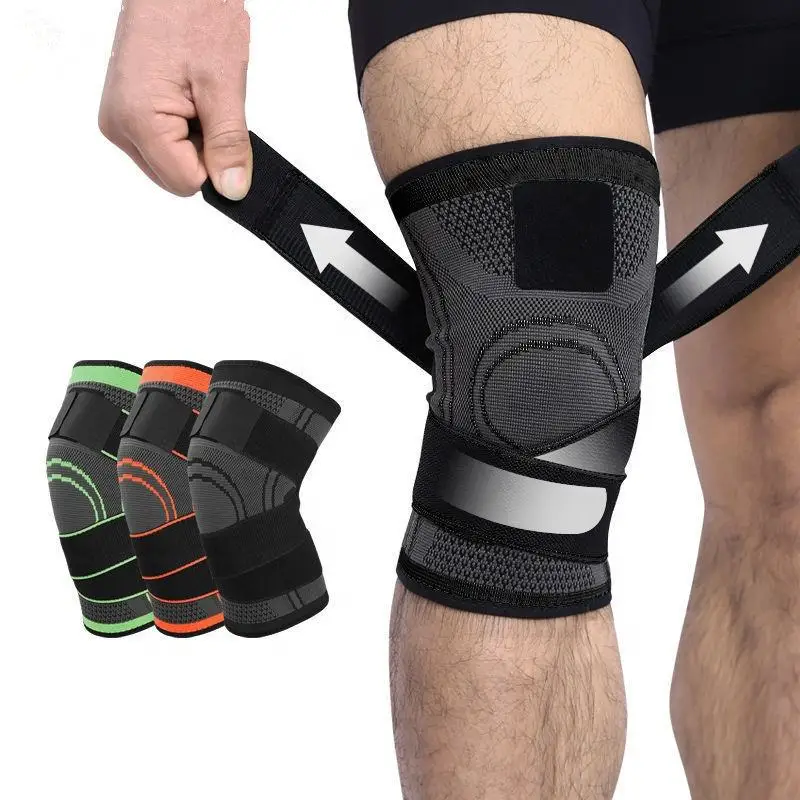 Gym Basketball Volleyball Brace Protector Support Elastic Compression Knee Brace