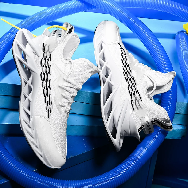 Men Sneakers Fashion Hollow Out Sole Breathable Cushion Walking Shoes Outdoor Casual Sports sneakers Trainers