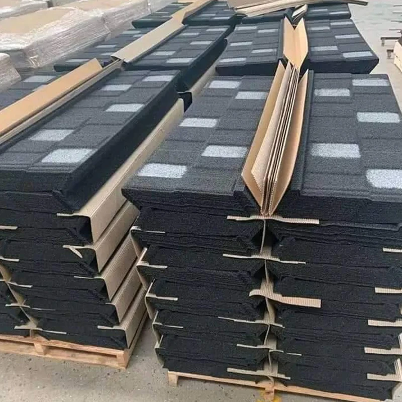 Newest building construction materials for house roof color stone coated metal roof roofing tiles
