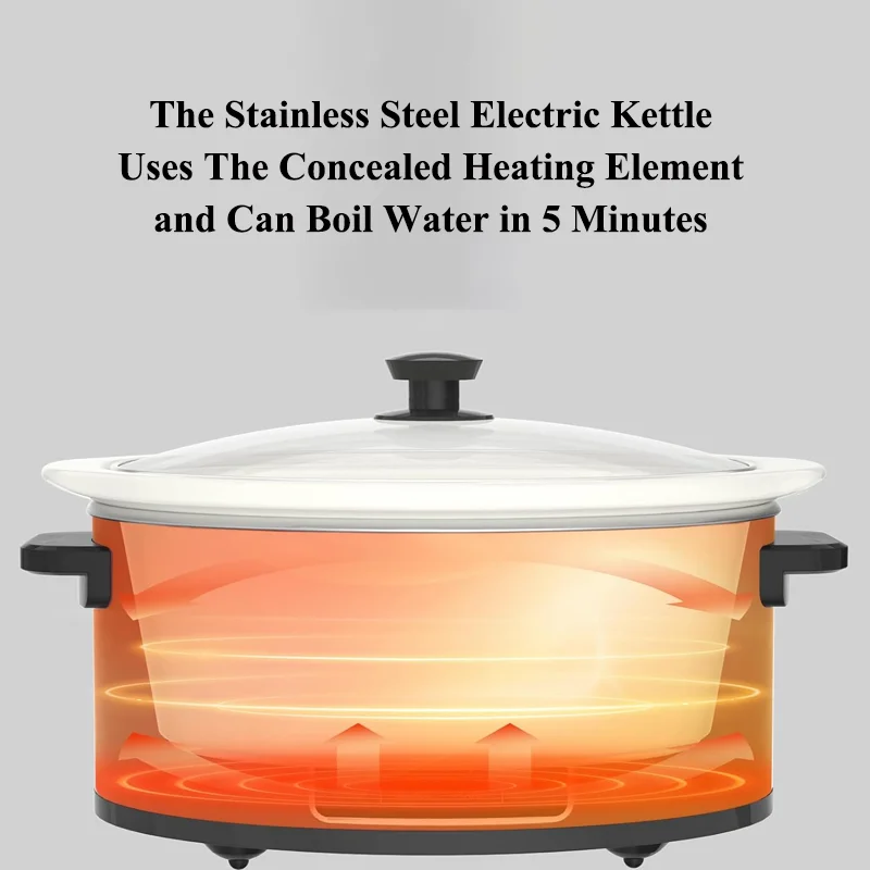 Large 6-Quart Programmable Slow Cooker with with Auto Warm Setting, Crock Pot for Family Holiday Dinners, Soup, 3 Heat Settings